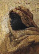 Portrait of a Nubian Peder Monsted